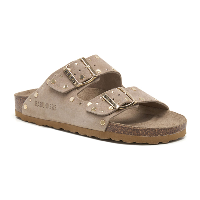 SANDALIA BABUNKERS MARRON