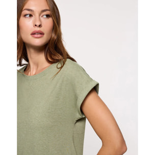 Camiseta Manga Corta Caqui - Luma