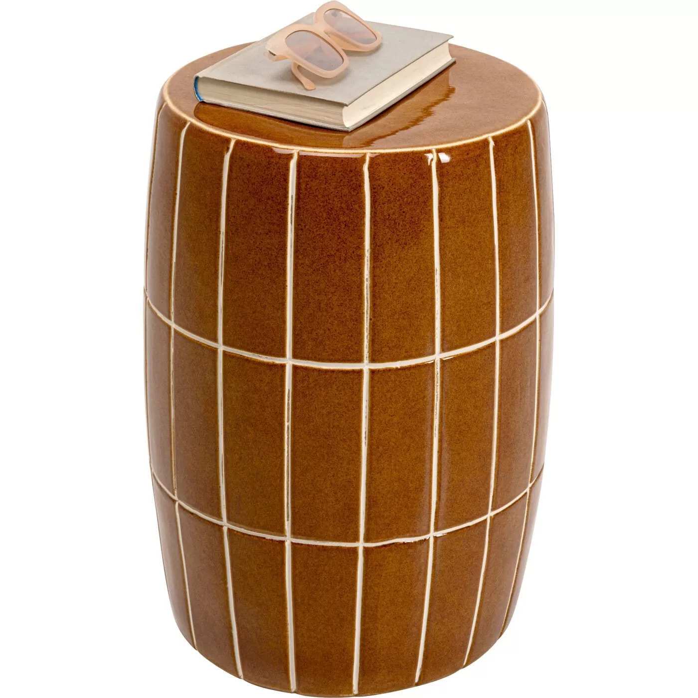 Table d'appoint Bliss Tile 33cm marron Kare Design