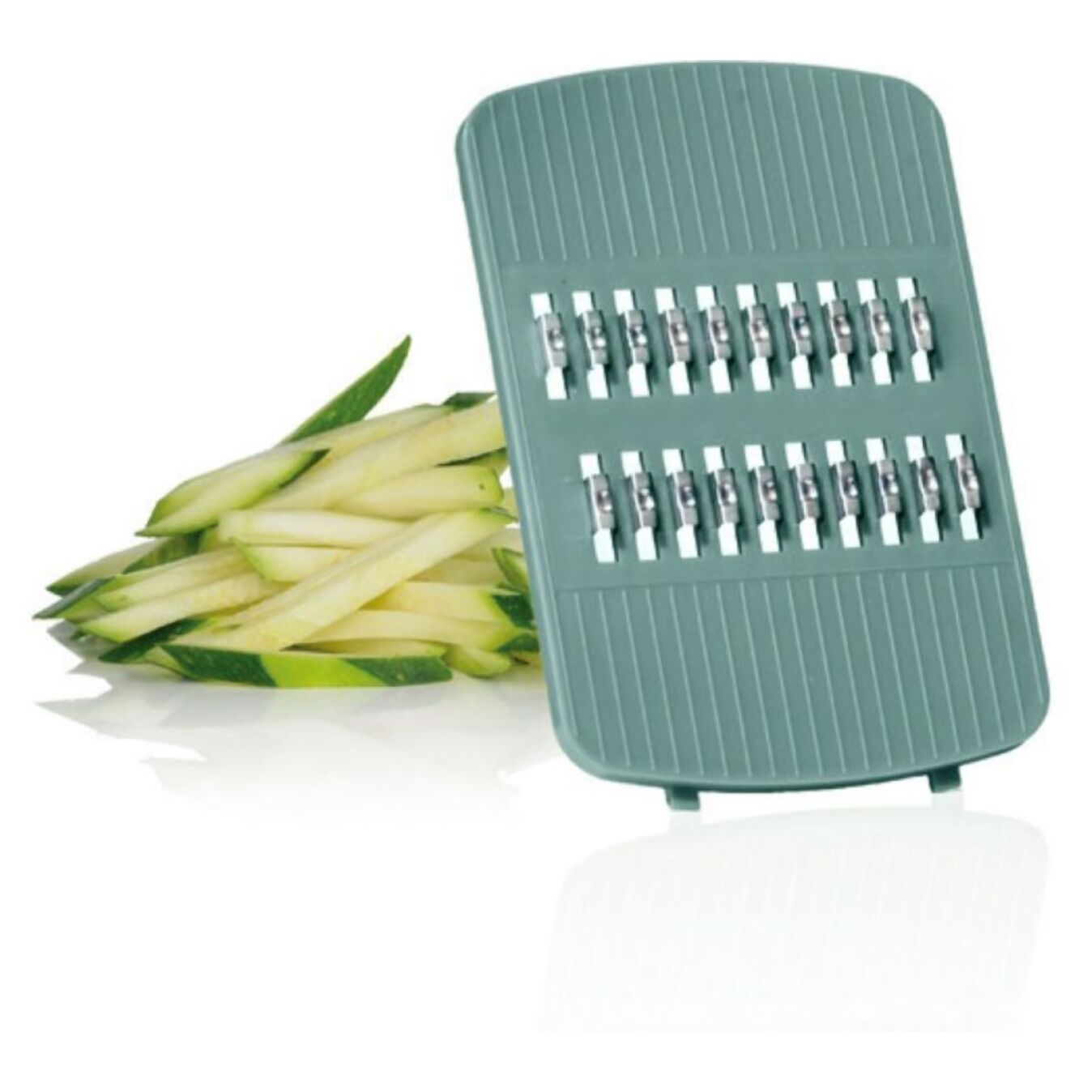 Mandoline ESSENTIELB multifonction avec recipient vert sauge
