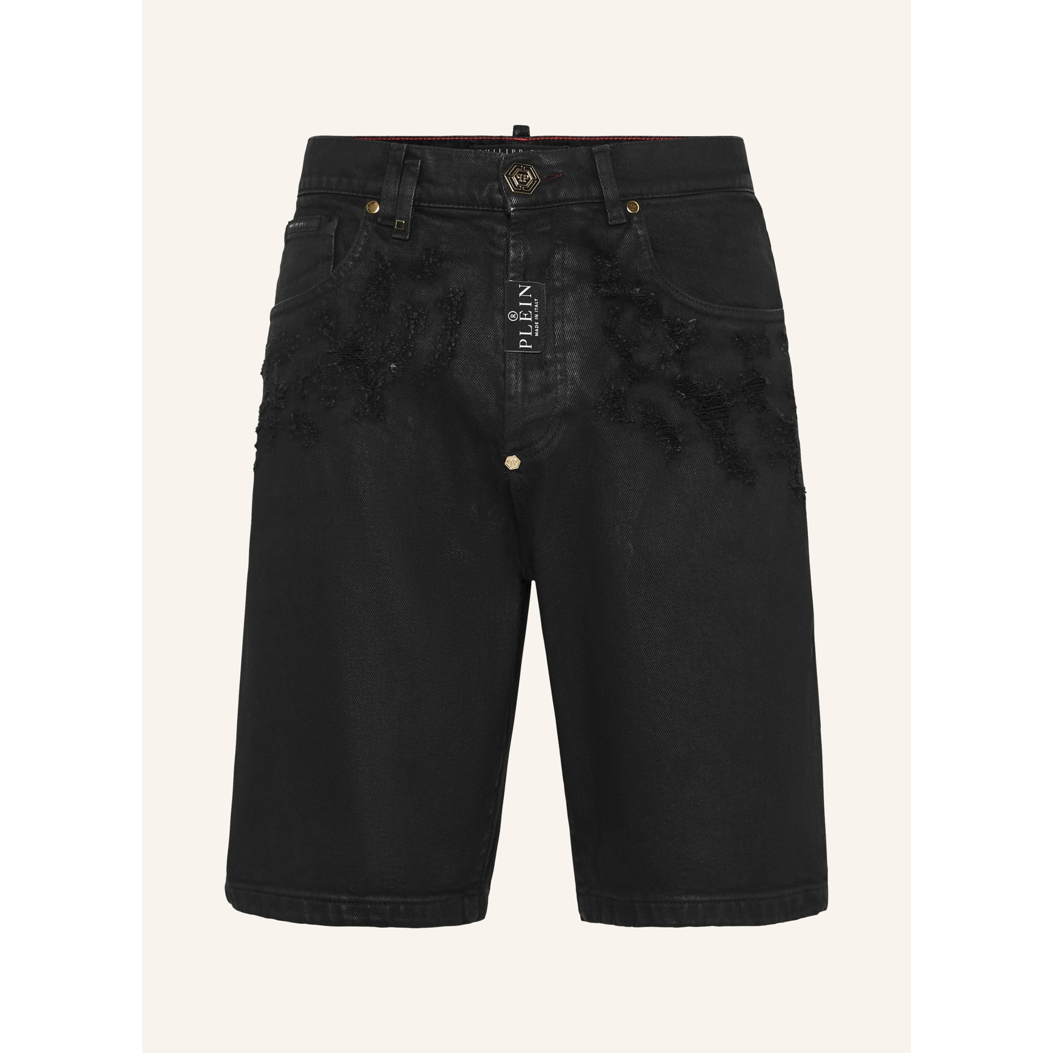 PHILIPP PLEIN Pantalones cortos vaqueros