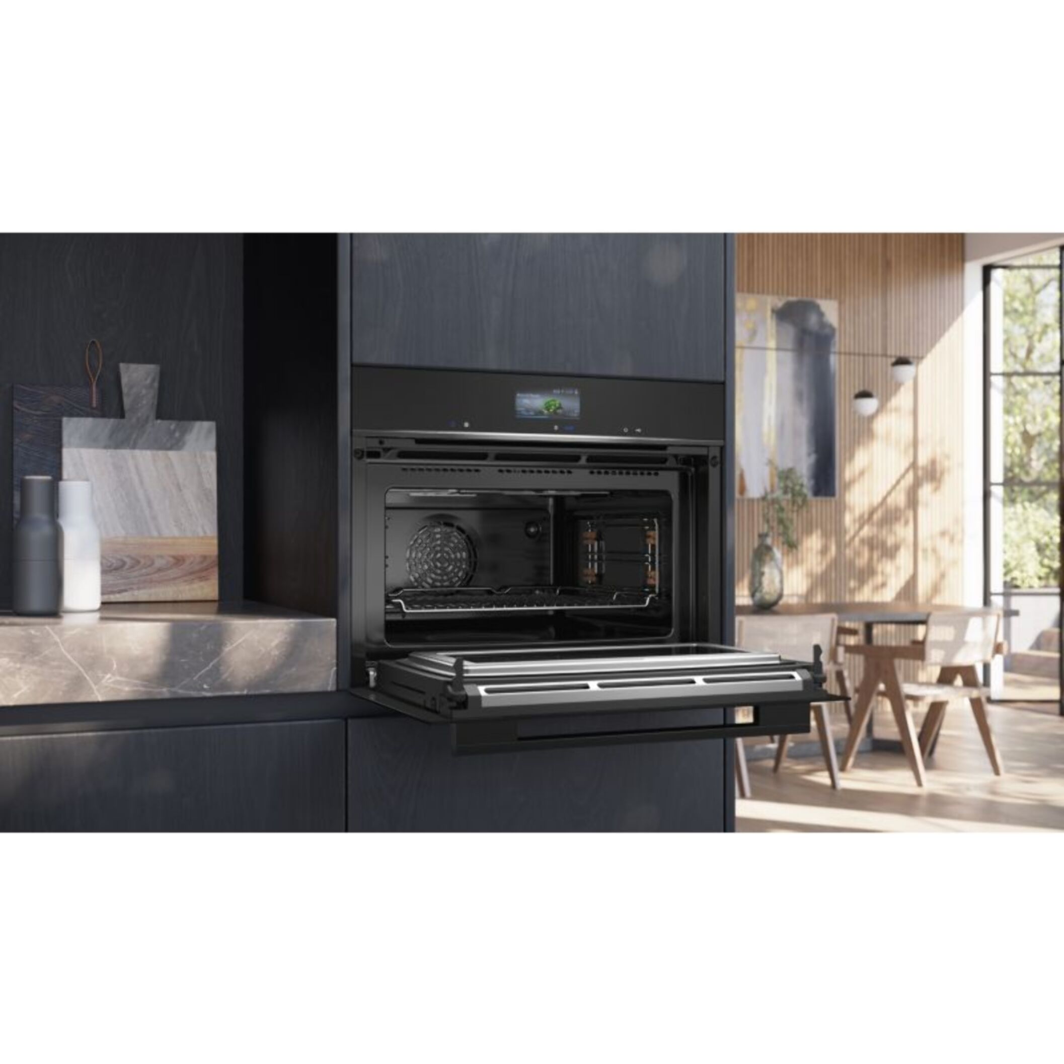 Micro ondes combiné encastrable SIEMENS CM776G1B1  Série iQ700 VarioSpeed