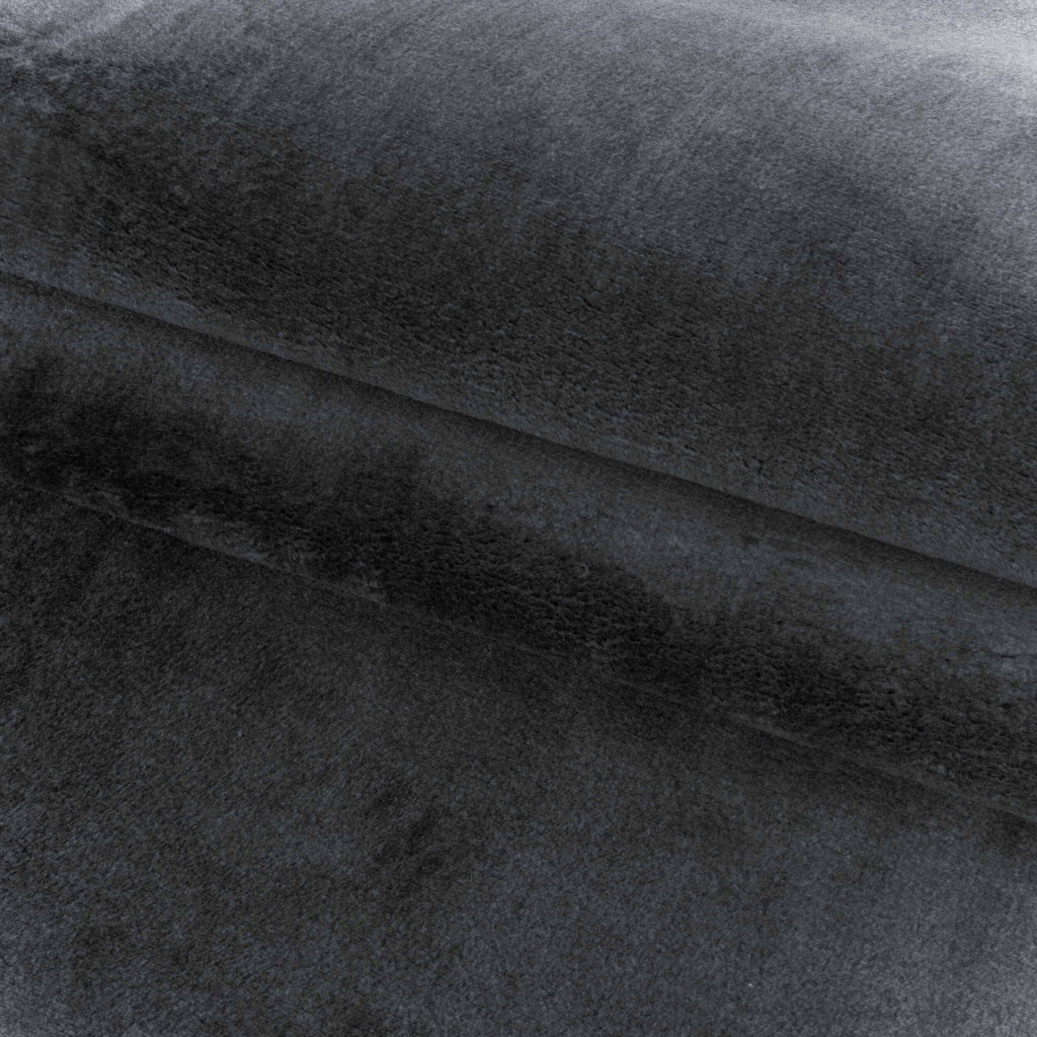 MOSCOU - Tapis rond uni Gris