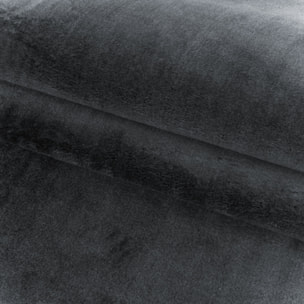 MOSCOU - Tapis rond uni Gris