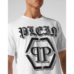 PHILIPP PLEIN Camiseta de cuello redondo y manga corta CHROME