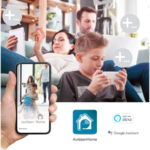 Caméra extérieure avec éclairage intelligent application Avidsen Home Spotlight - Avidsen - 127005