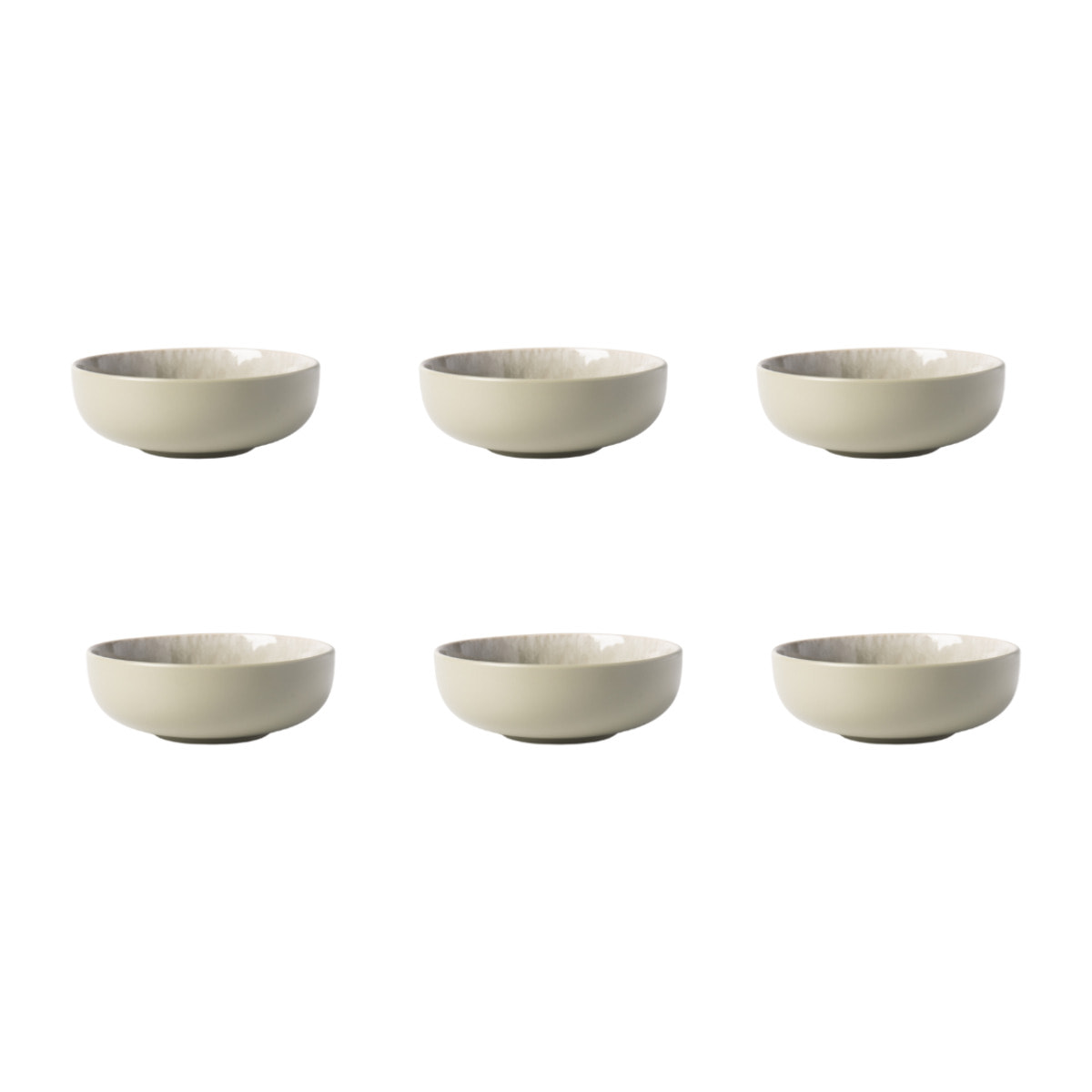 Lot de 6 bols vert - "Iris"