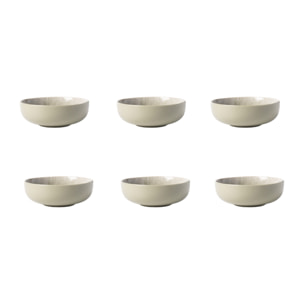 Lot de 6 bols vert - "Iris"