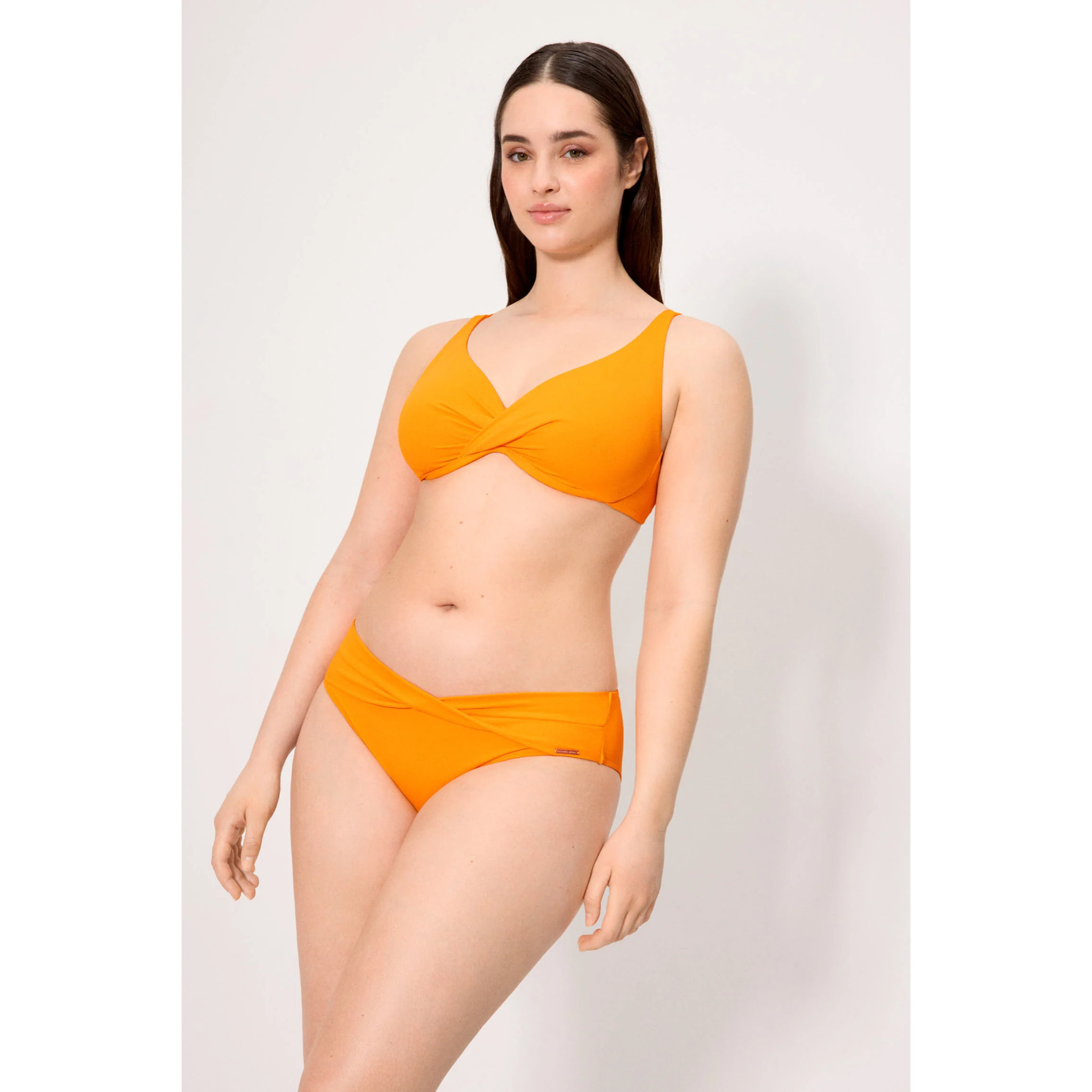 Slip bikini midi modellante Giallo