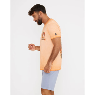 Camiseta Manga Corta Naranja - Vespa