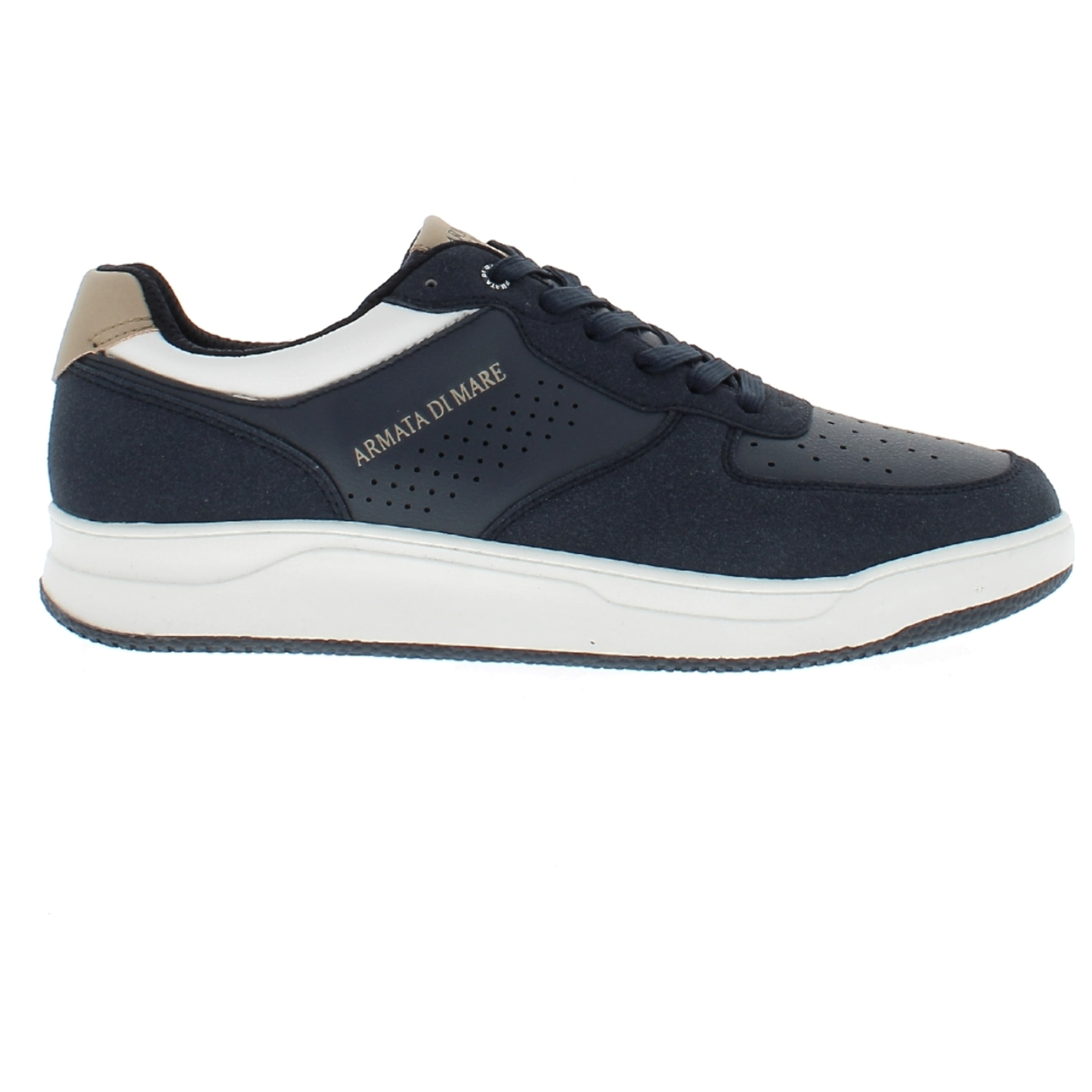 Armata di Mare Scarpe Uomo Sneakers Basse Stringate con Soletta Rimovibile in Memory Foam AMU S24N520 Navy