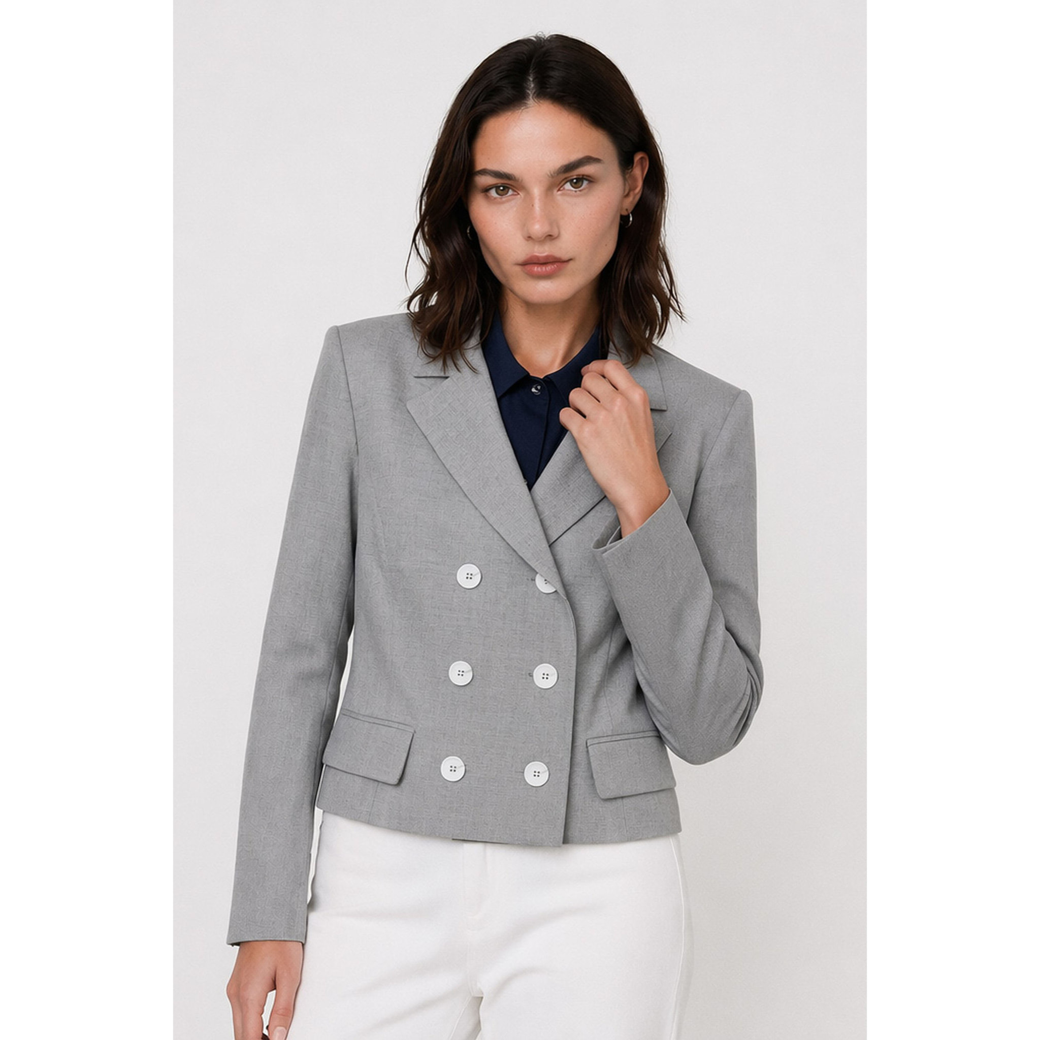 Kocca - Giacca sartoriale da donna in misto viscosa con revers Donna