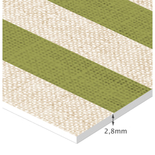 Alfombra de vinilo Dynamic Verde Oliva 133x200 cm -PVC antideslizante, vinilica para cocina o salón, lavable, estilo abstracto