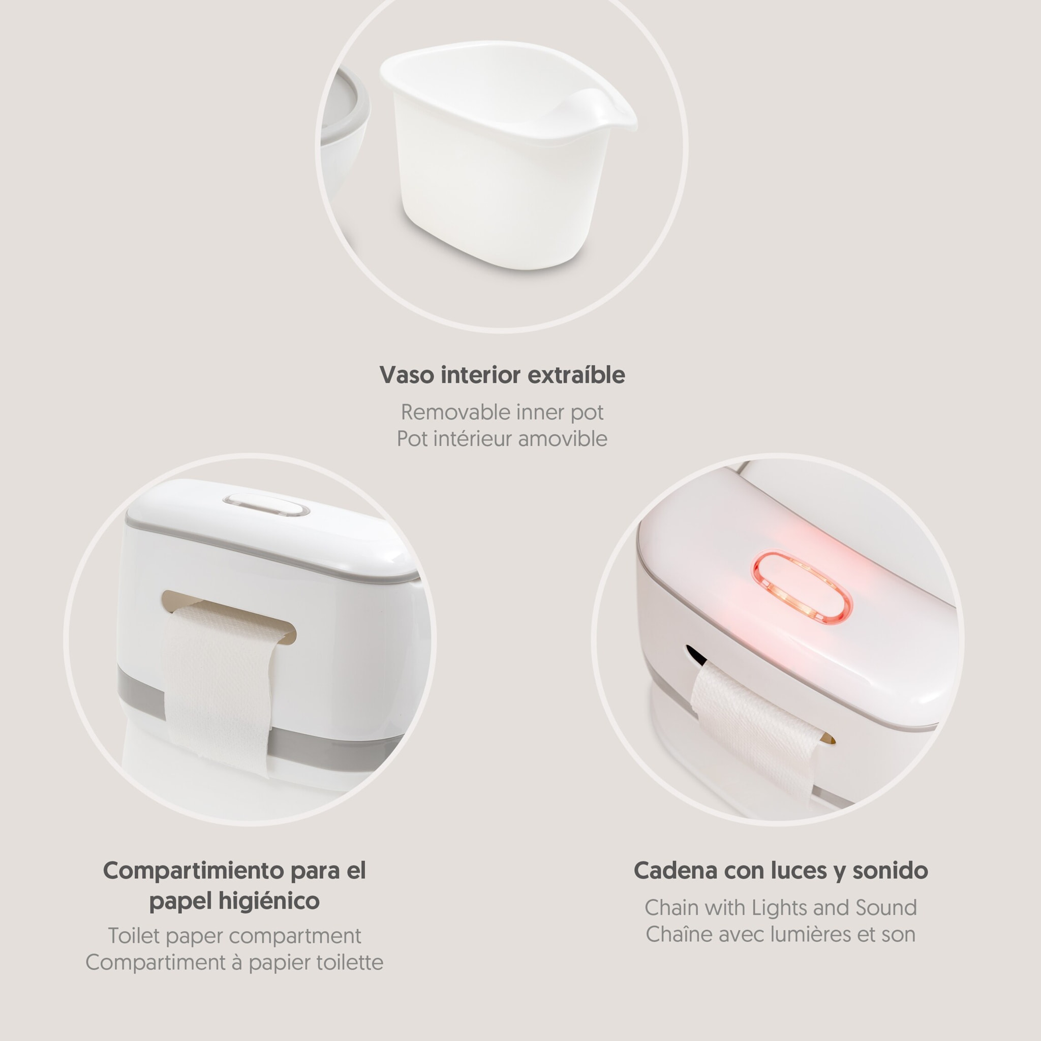 Orinal Baby WC con Luz y Sonido