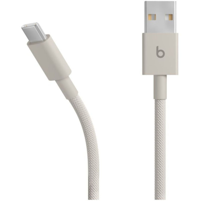Câble de charge BEATS tissé USB-A vers USB-C 1M50 Gris éclair