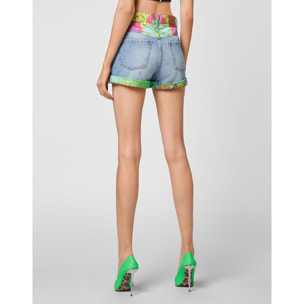 PHILIPP PLEIN Denim Shorts NEW BAROQUE