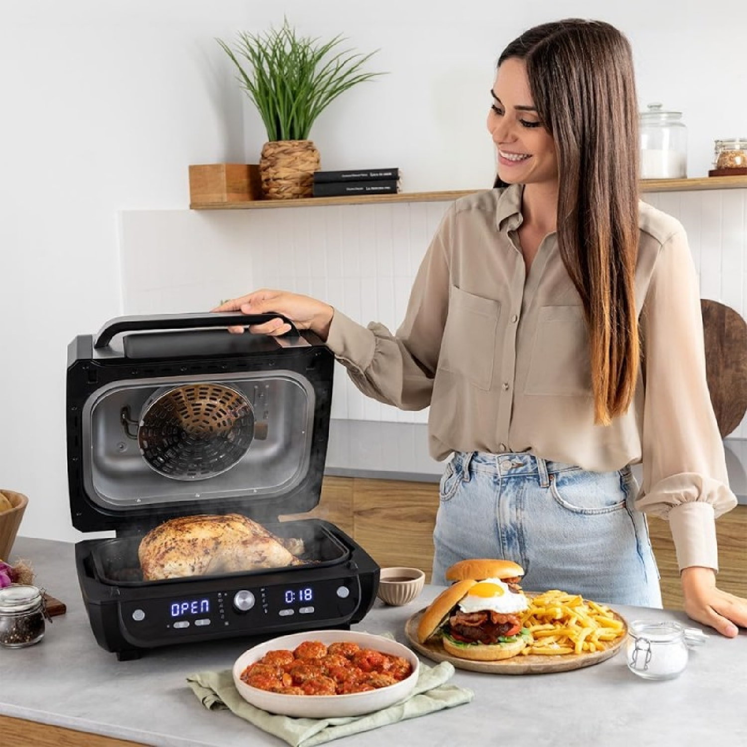Cecotec Freidora sin aceite Freidora de aire Cecofry FireDome 8000 Pro