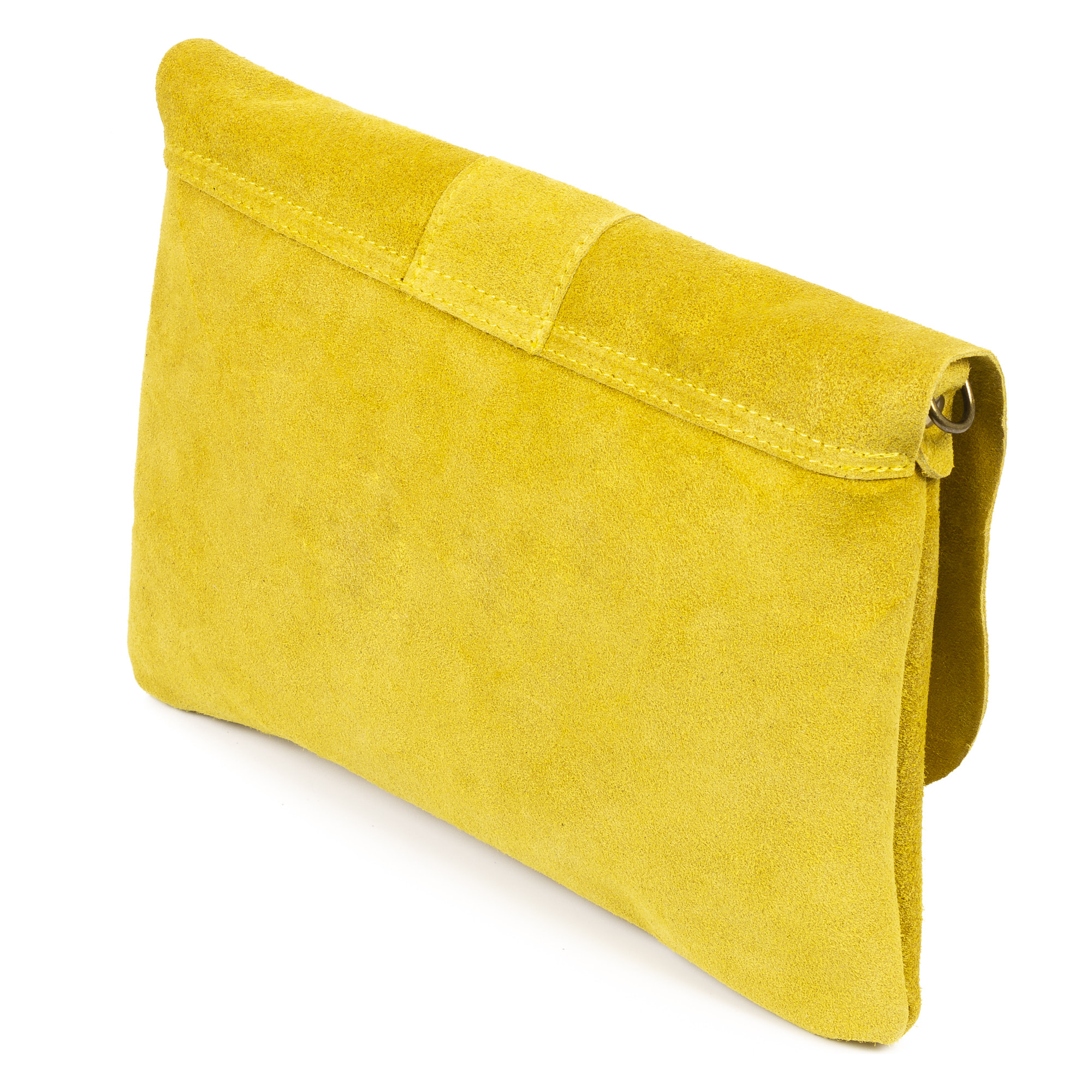 Alpette borsa a tracolla donna. Pelle scamosciata autentica.