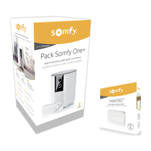 Somfy One + - Système d'alarme avec caméra de surveillance intégrée Full HD