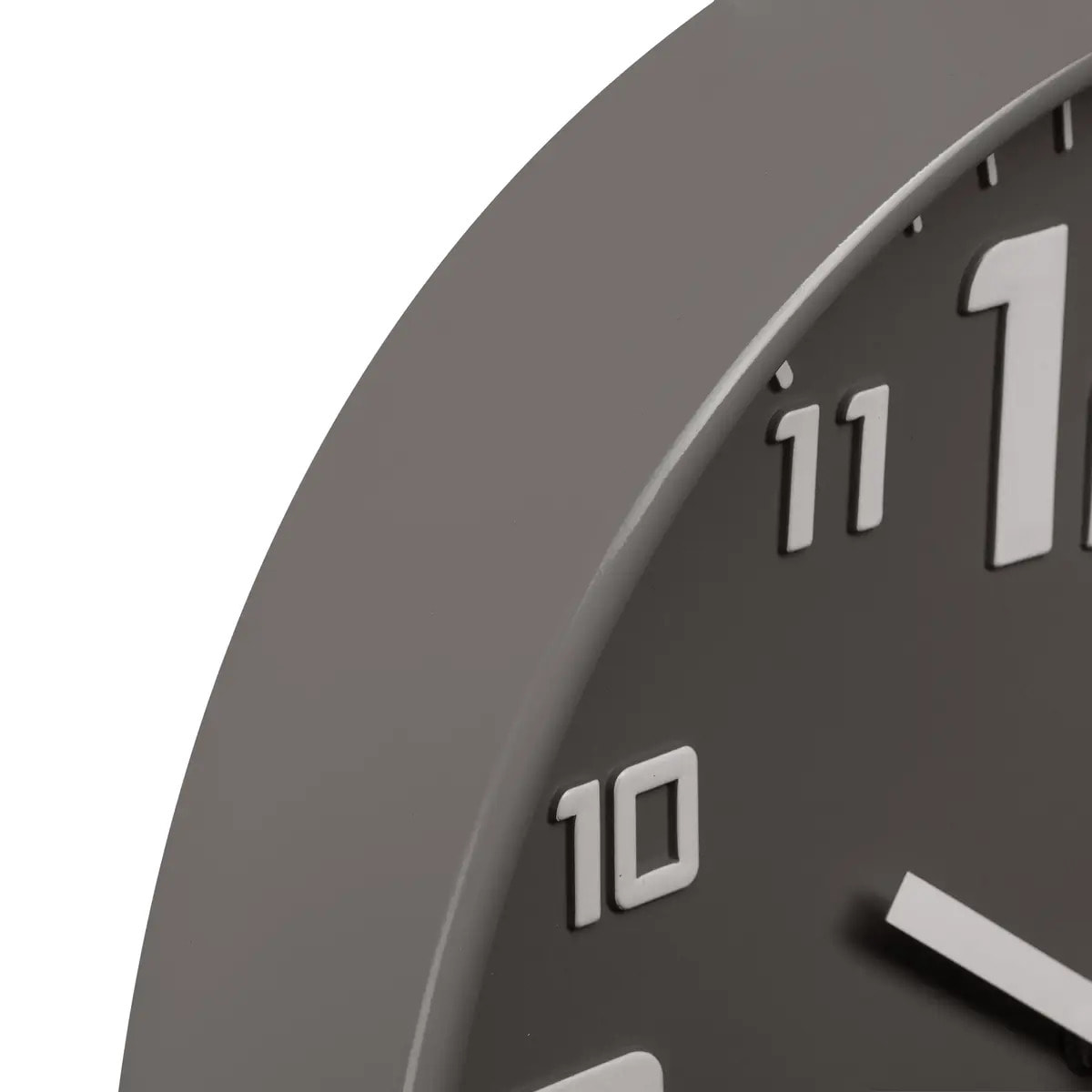 Horloge métal gris D30cm
