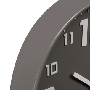 Horloge métal gris D30cm
