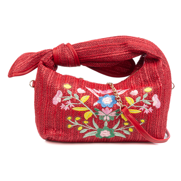 Bisagno Borsa a spalla Donna. Realizzata in tessuto e pelle sintetica PU con design floreale.