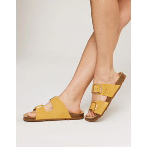 Sandalia Bio Hebilla Mostaza - Emerald
