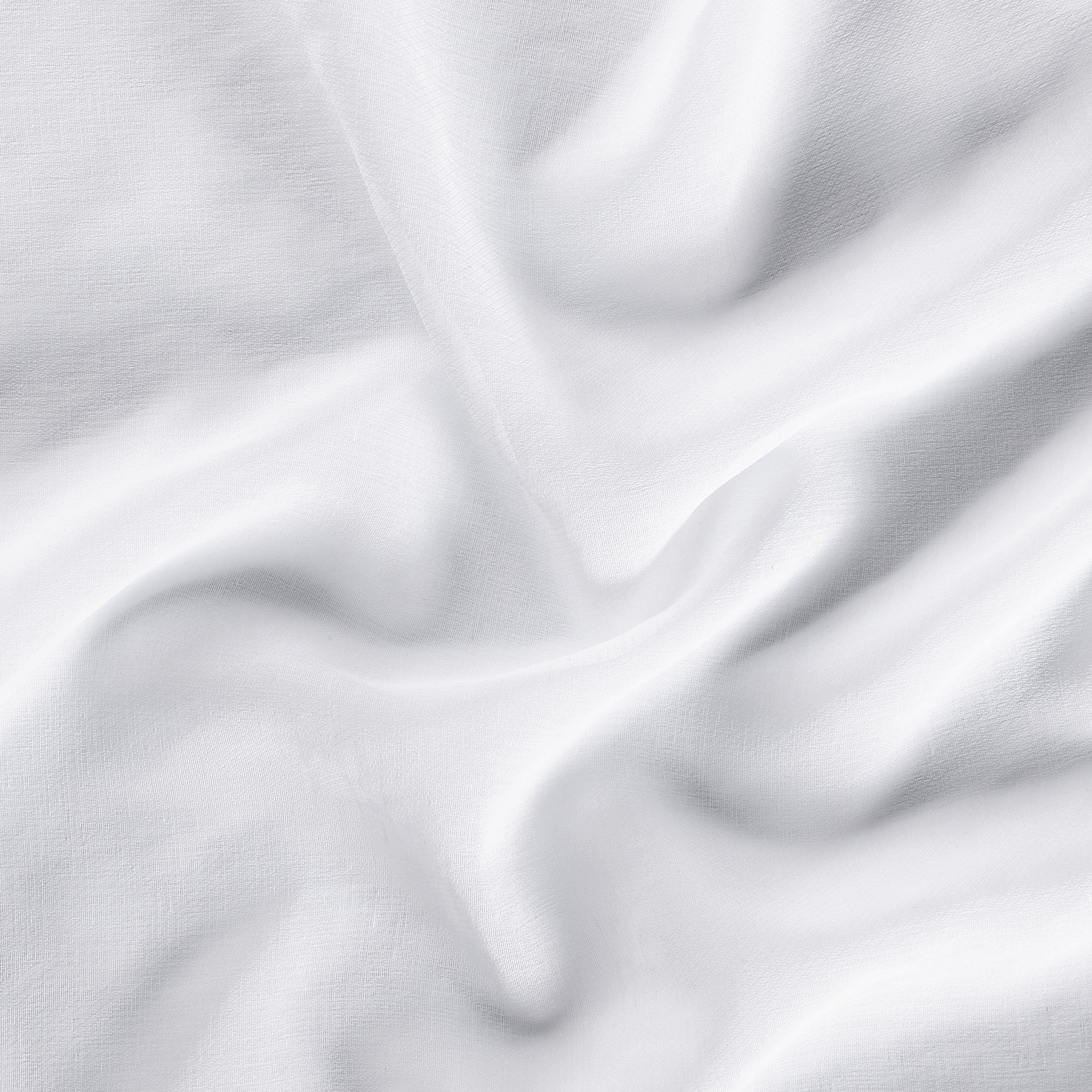 Voilage à Oeillets en Tissu Recyclé - Blanc