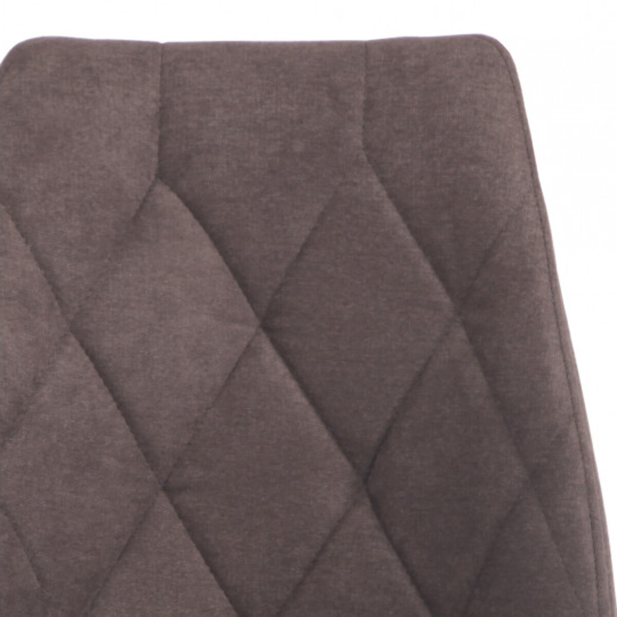 Chaise en tissu capitonné avec piètement métal noir - TOMEN
