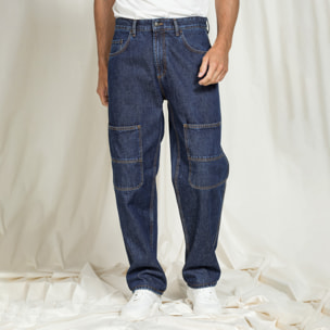 JEANS MODELLO REPLICA IN DENIM OLD STYLE CON TASCONI