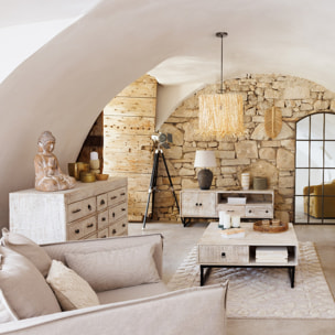 Commode 12 tiroirs "Ajay" manguier 12 tiroirs