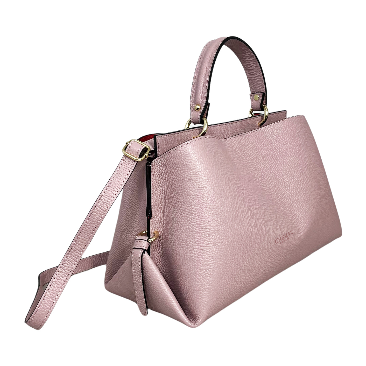 Bolso de Mano Cheval Firenze Bianca Rosa Empolvado