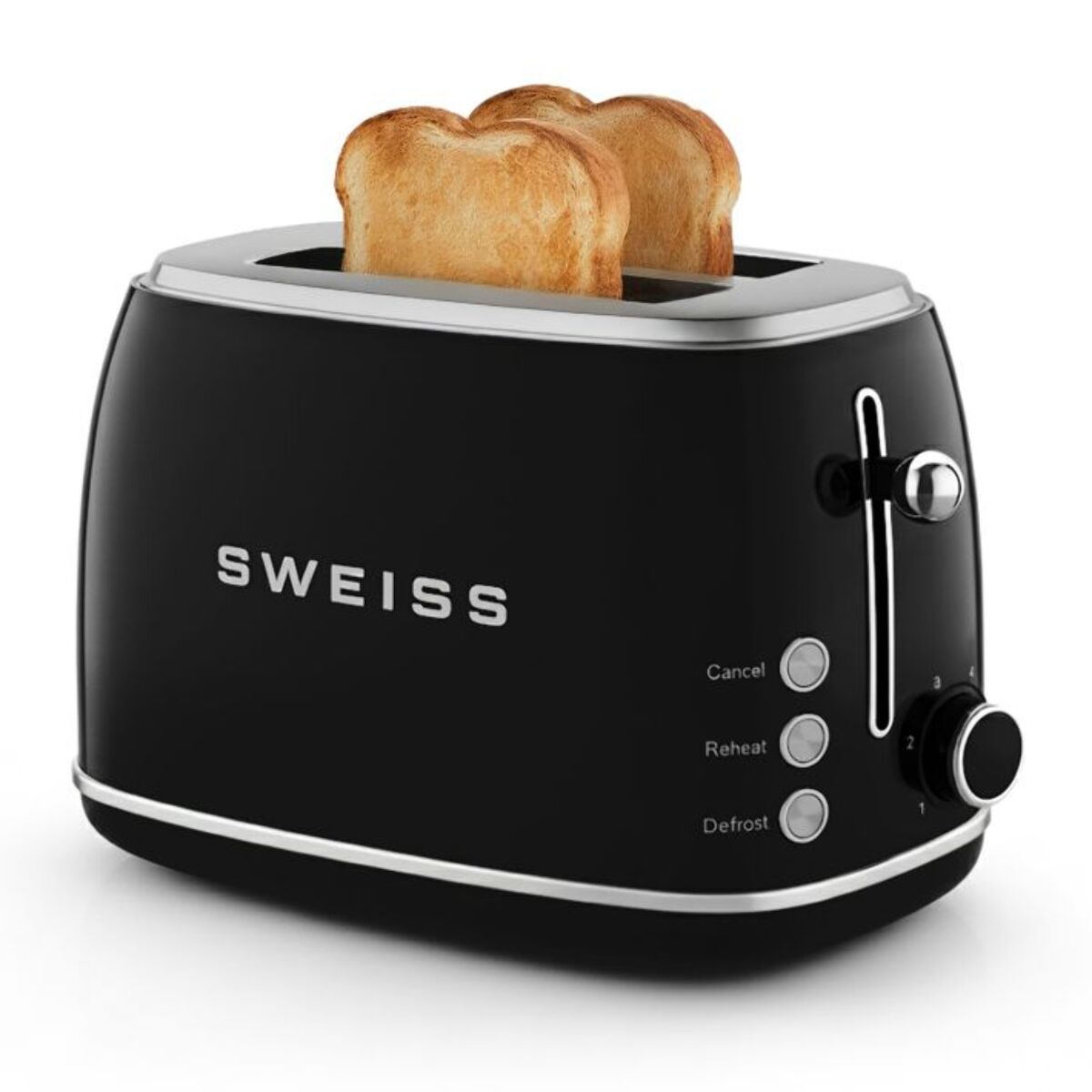 Grille-pain SWEISS vintage noir GRS9