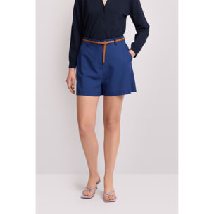 Kocca - Pantaloni corti stle sartoriale Donna, Tinta unita