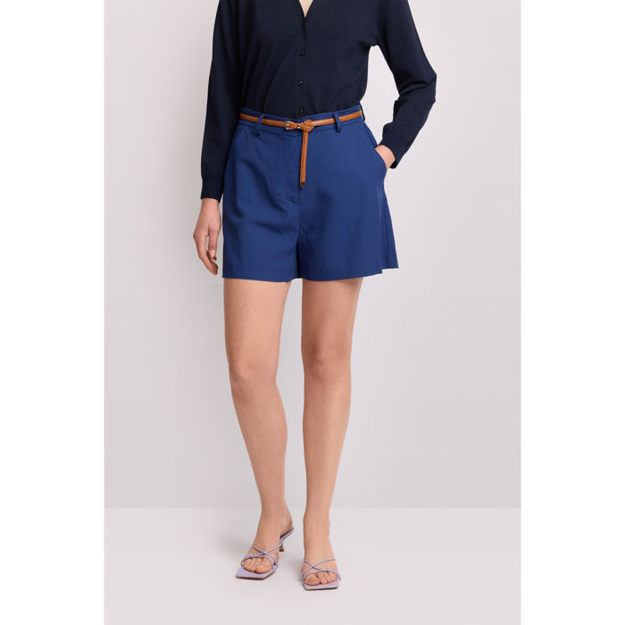 Kocca - Pantaloni corti stle sartoriale Donna, Tinta unita
