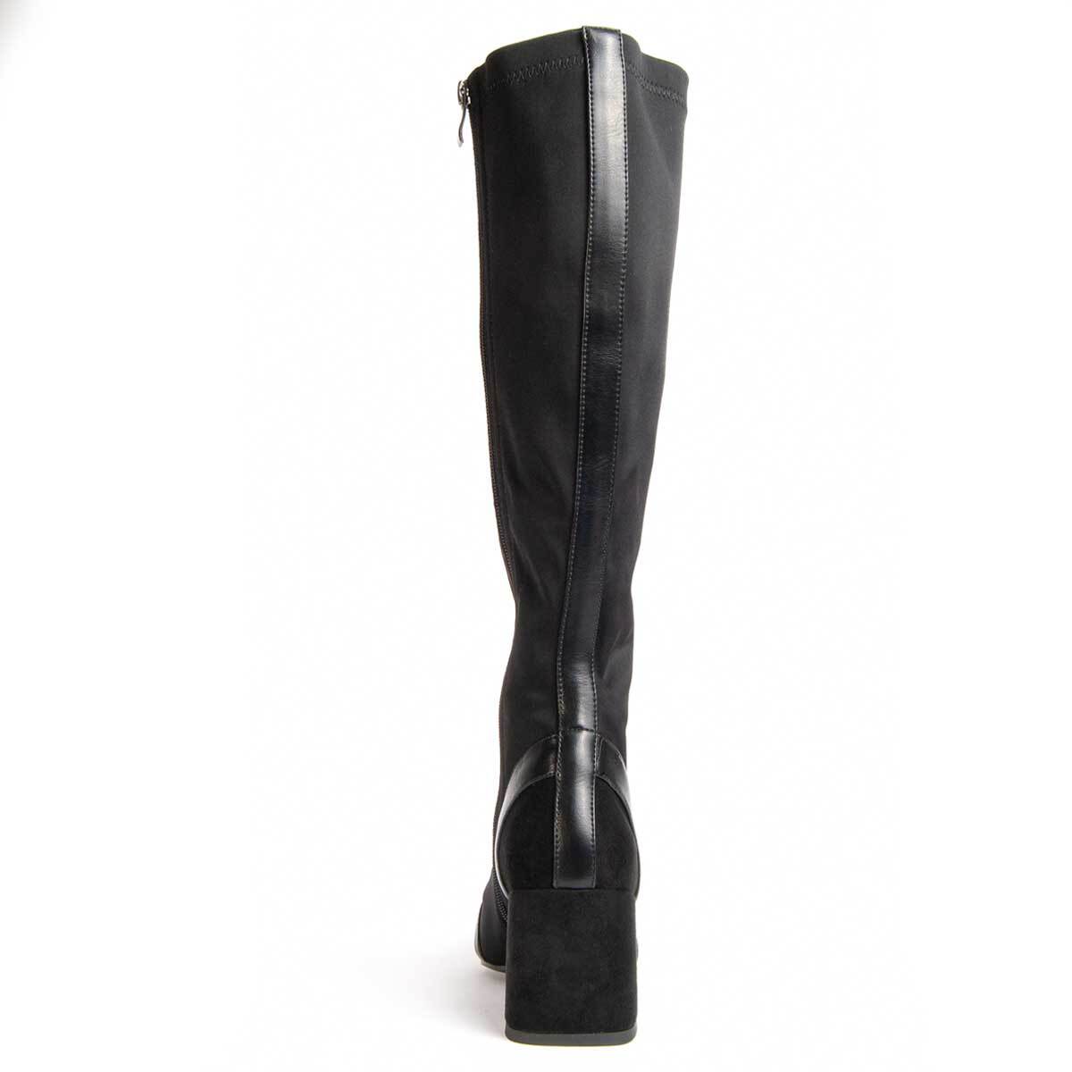 Bota De Tacón - Negro - Altura: 7 cm