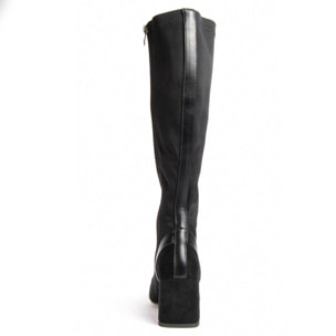 Bota De Tacón - Negro - Altura: 7 cm