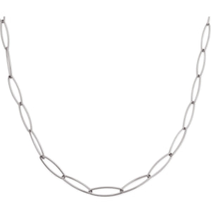 Collana Oval Chain Jewel Belt  in Acciaio