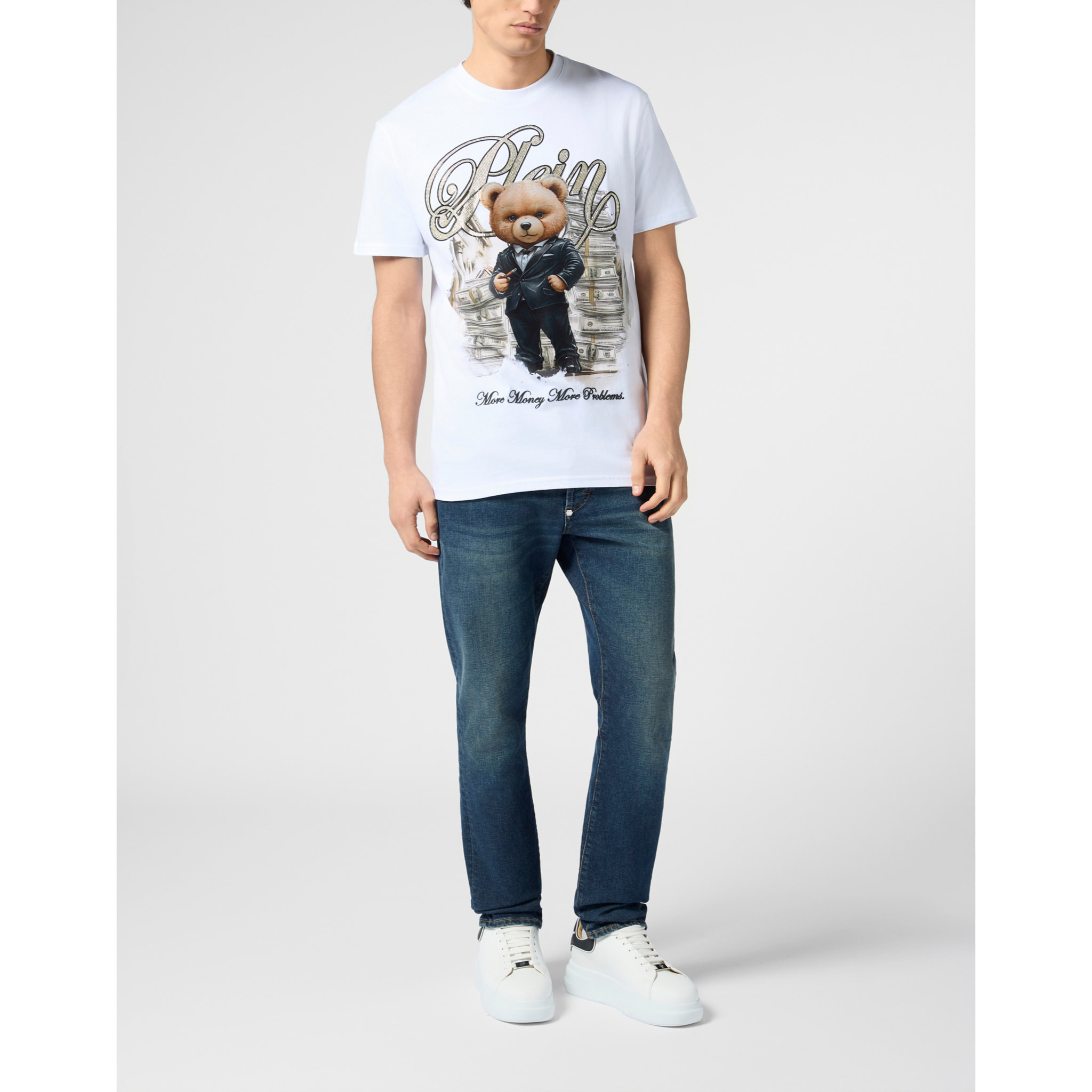 PHILIPP PLEIN Round Neck T-Shirt Teddy Money