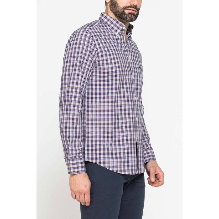 CAMICIA BUTTON-DOWN CON MANICA LUNGA E TASCHINO