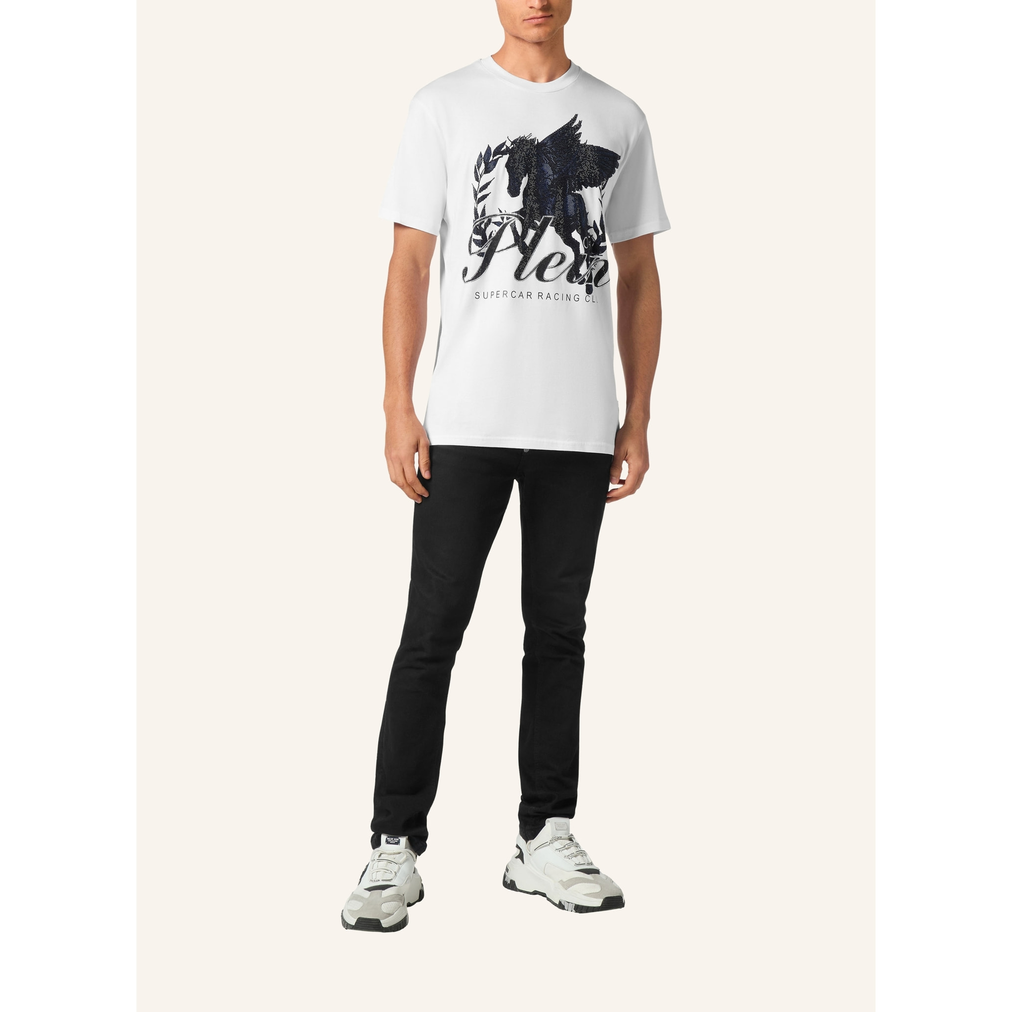 PHILIPP PLEIN Maglietta a girocollo RACING