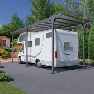 Carport camping car - Toit monopente - Hegoa 25