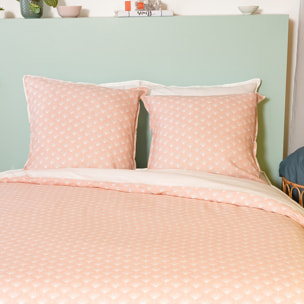Parure housse de couette 3pcs 100% coton lave 57 fils evi
