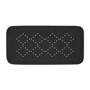 Tapis de baignoire PVC ALASKA 71x36cm Noir Spirella