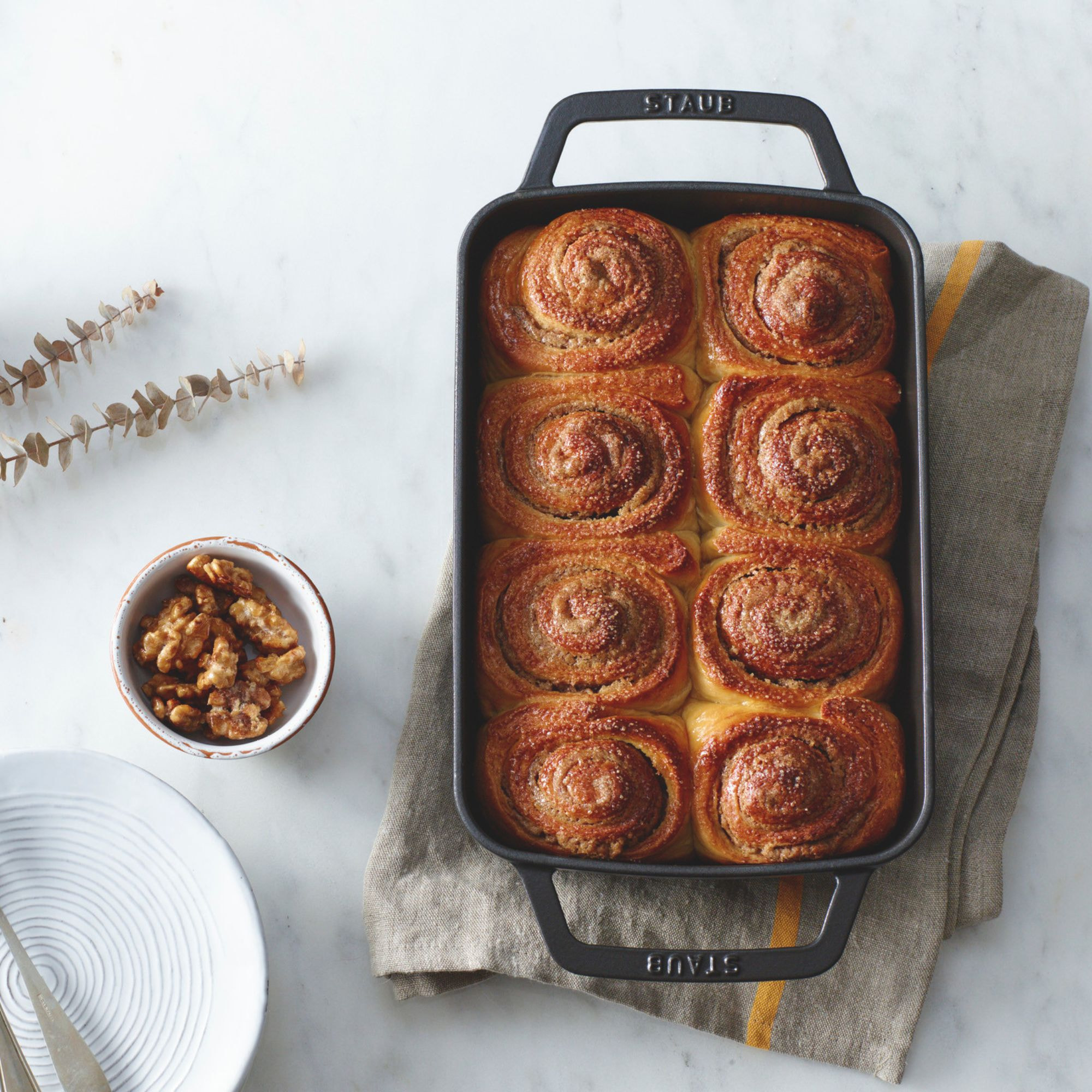 Plat à four rectangulaire, 30 x 20 cm, Noir mat