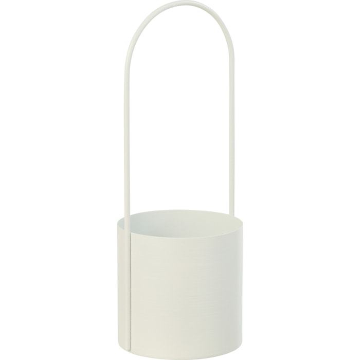 J-Line Cache-pot - métal - blanc - medium