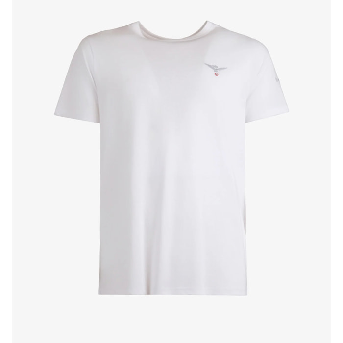 T-shirt Esercito bianca in cotone uomo
