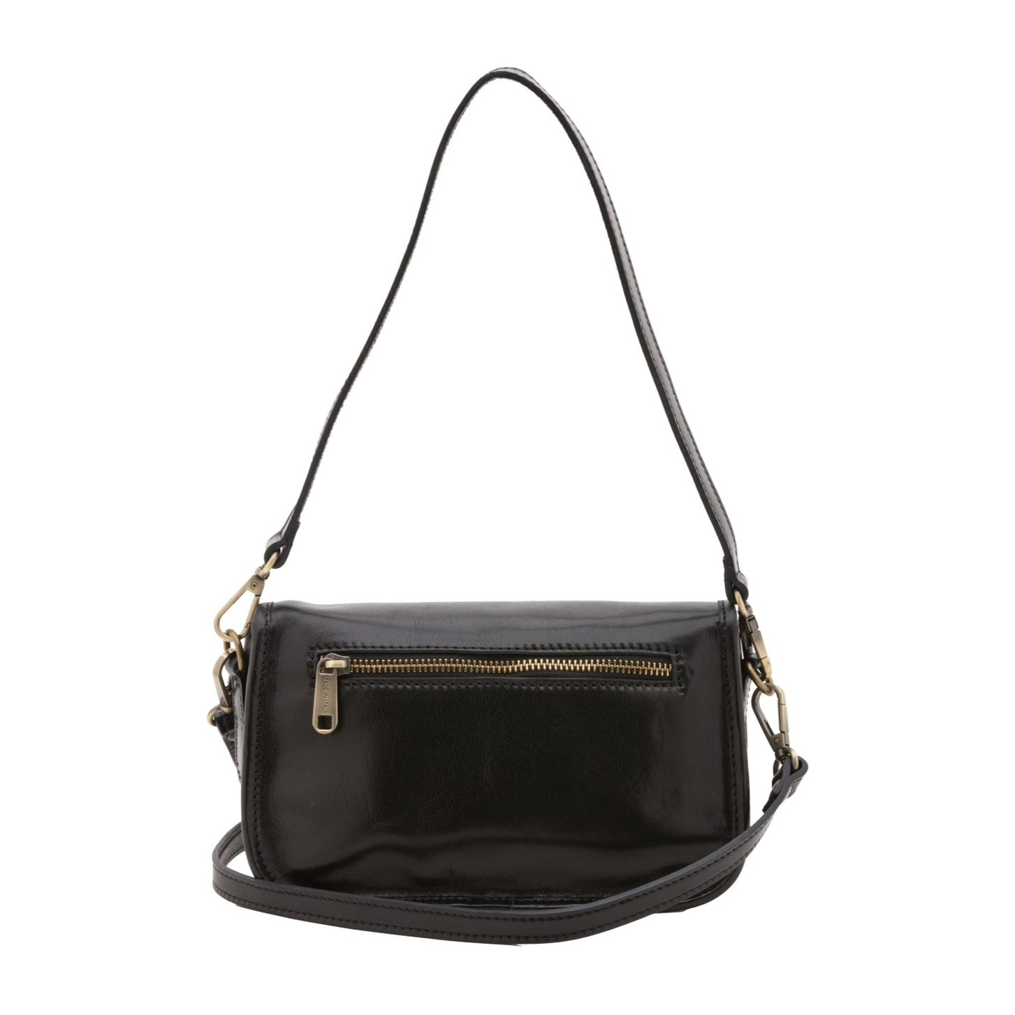 Borsa a tracolla da donna - Modello False - Vera pelle - 14.0 x 23.0 x 9.0 cm