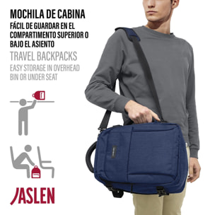 Mochila Viaje Cabina Jaslen Leeds Azul