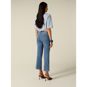 Oltre - Jeans flare stone washed - Blu